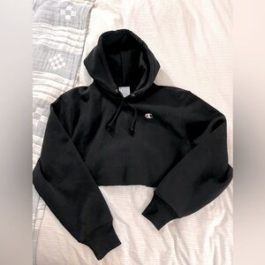 Womens Champion Cropped Hoodie size medium